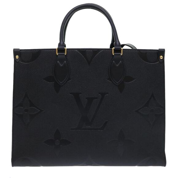 LOUIS VUITTON Monogram Empreinte On The Go MM Bag Black M45595 - Picture 13 of 16